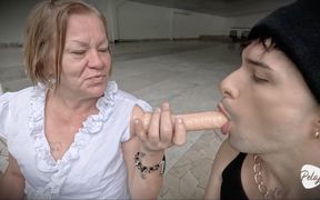Latina Granny Convinces Crook to Try Cock Together Instead of Stealing It