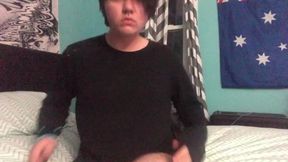 Ftm Stuffs Himself Raw With Fav Dildo