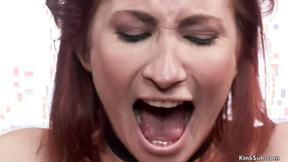 ”Bound slave takes huge dick in the butt”