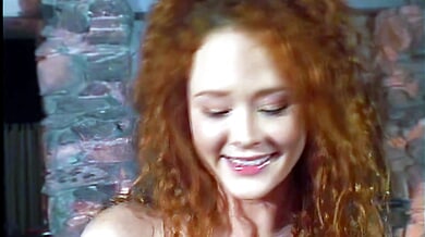 Redheaded American beauty explores anal for the first time in vintage amateur style