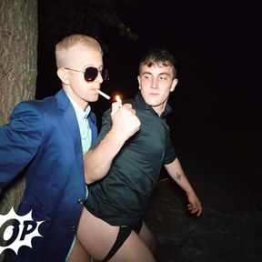 Horny Guy Jakob De Lung Gets Drilled In The Woods By Tom Bacan&#039;s Big Cock -TWINKPOP