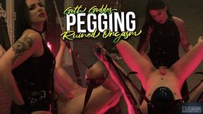 Pegging and Ruined Orgasm by Goth Goddess - [FHD mp4] | Black Nymphe | Femdom