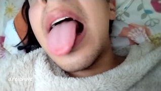 Tongue out of my mouth