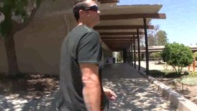 Slutty blonde is picked up by a man who wants to fuck her pussy