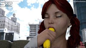 Cheating boyfriend caught by girlfriend while worshiping redhead's feet in