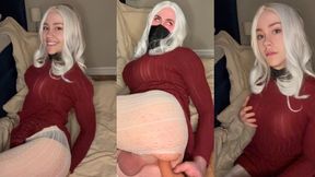 Petite Femboy Teen Riding Cock Slowly