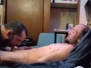 Redneck Tim gets rimmed & BWC straight cock sucked