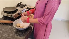 Kitchen Sex: Step Mom Is Sitting to Eat Food Till We Leave