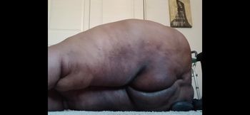 Ebony Superchub Sissy Takes Anal Plugs and Dildo for the First Time