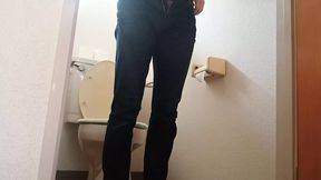 Kinky wife cheats in the house's restroom