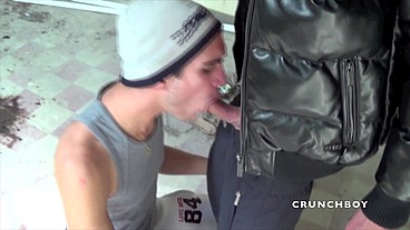 ROMEO fucked by XXL Arab cock in basement