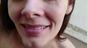 Kneeling down, you'll have to pray &#x2014; married woman, very slutty, sucking her man's dick&#x1F346; with desire