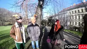 Easter Egg Hunt Turns Into Katy Rose�s Ginger Cunt-Stuffing Orgy With Dan!