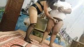 Sexy Indian Mistress handjob, blowjob and amazon position sex - femdom sex til creampie