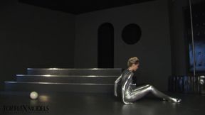 Contortion in Shiny Catsuit