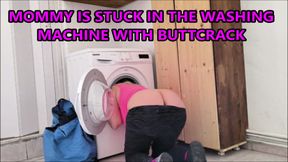 Stuck in the washing machine with a buttcrack