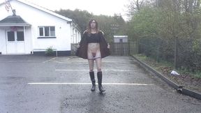 Stripping in the rain x