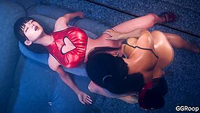 Big Dick Fuck Pussy, Hard Fuck With Car Toon