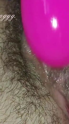 Wet Hairy Pussy Masturbating with Vibrator Close up Amateur Russian Model MILF Ginnagg
