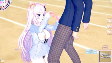 [Hentai Game Koikatsu! ]Have sex with Big tits Vtuber nyatasha nyanners.3DCG Erotic Anime Video.