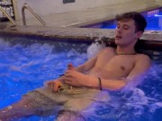 pool employee almost caught me masturbating