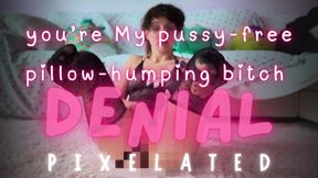 you’re My pussy-free pillow-humping bitch DENIAL