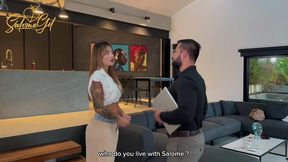 milf seduce her teacher after lost a subject and scream a lot when feels his dick inside - salome gil, big ass, big tits