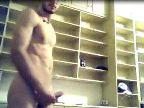 Impressive Hot Mate Jerks His Large Ramrod OnCam,Precious Muscular Wazoo