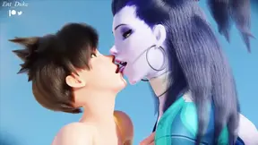 Tracer And Widowmaker Fucking On The Beach