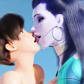 Tracer And Widowmaker Fucking On The Beach