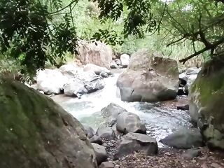 LAST PART. I ACTUALLY HAVE A FUN BANGING IN NATURE.. I go to the forest to screw with my ally and that guy cums on my leg alexachris20
