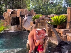 Livvalittle Having Sex With Her BF In Poolpark