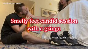 Smelly Feet Candid Session with a Gringo