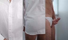 CD Performs Quick Tease Showing New White Bra and Panties