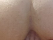 shemale slut fingering her loose anal gape
