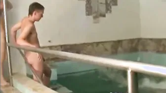 Three Twinks Fooling Around in the Pool