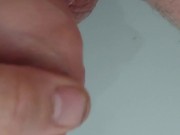 Playing with my Foreskin in bath