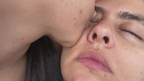 Passionate Eye Licking