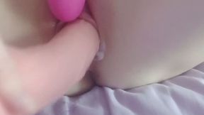 Close Up Perfect Pink Pussy Creamy Dildo Fuck Dirty Talking Until Shaking Orgasm