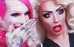 Drag queen couple