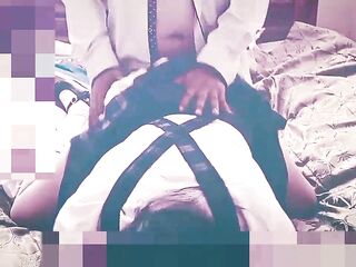 Banging a screaming transvestite who supplicates for dick in her booty