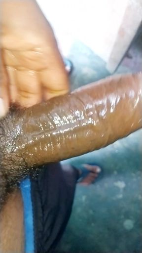 Big black cock oil masaj