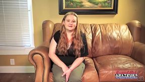 Big Titted Ginger Coed Rose Gives A Deep Rimjob And Blowjob To Swallow Cum!