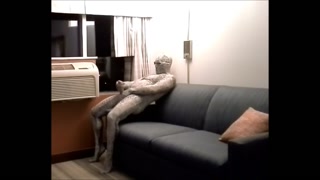 snake jerks off in hotel room