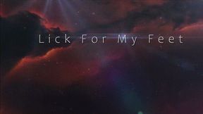 Lick For My Feet *mp4*