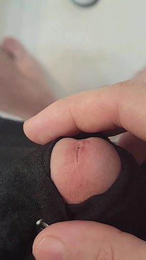 Up Close Cock Pee Hole Squirting Piss, Soaking Boxers, and Cumming
