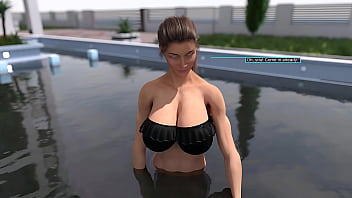 Swimming pool scene &ndash_ Erotic 3D Transformation Comic (Episode 2)