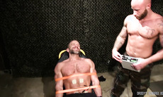 DaddysBondageBoys: Dirk Caber And Drake Jaden Electro Torment Soldier Interrogation With Rope And Wand
