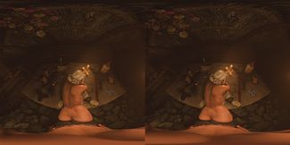 MILF Ciri Completely Nude for You in the Tavern