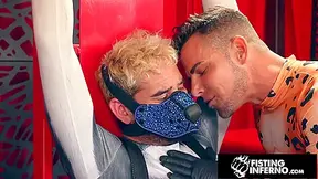 Archer Croft And Zac Snow In Muscly Villian Punches Heros Hole